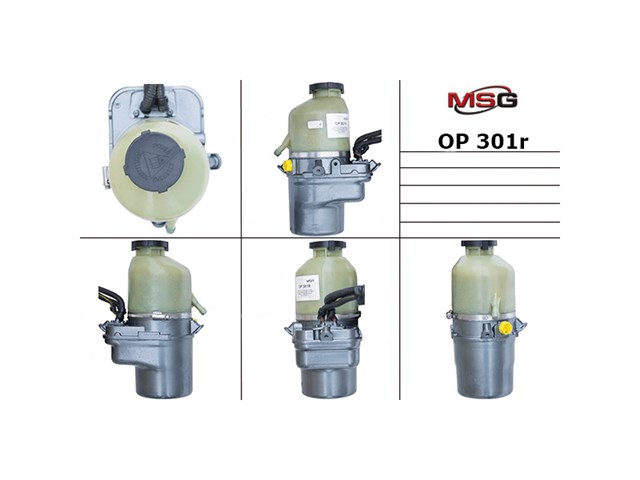 Do koszyka OP301R MSG Rebuilding Pompa wspomagania hydraulicznego kierownicy