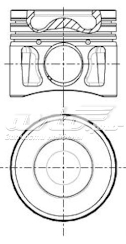 Do koszyka 8772703STD Nural Tłok, komplet do jednego cylindru, STD