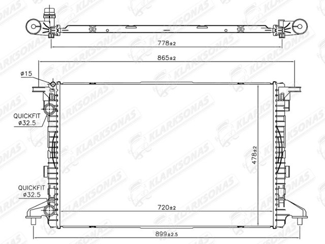 Do koszyka 8W0121251K VAG Chłodnica silnika