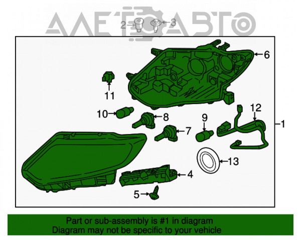 Reflektor lewy Depo/Loro/Abakus FP5042R3E cena, od 223,52 USD