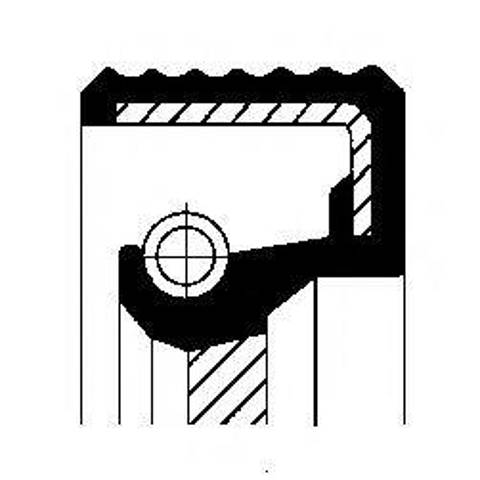 0734319695 ZF Parts Uszczelniacz automatycznej/mechanicznej slrzyni biegów (wału wejściowego/sprzęgłowego)