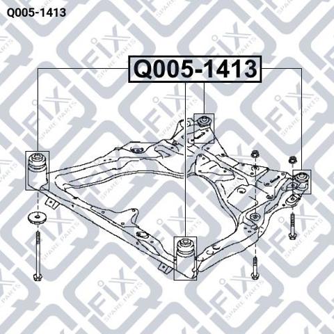 Tuleja (poduszka) przedniej belki Q0051413 Q-fix