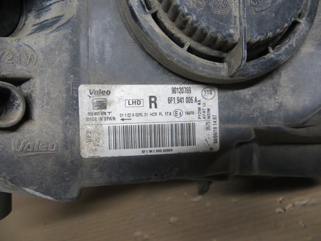 Do koszyka 6F1941006B VAG Reflektor prawy