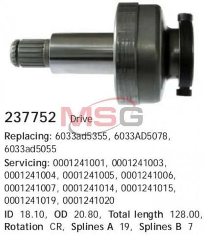 237752 Cargo Bendiks rozrusznika