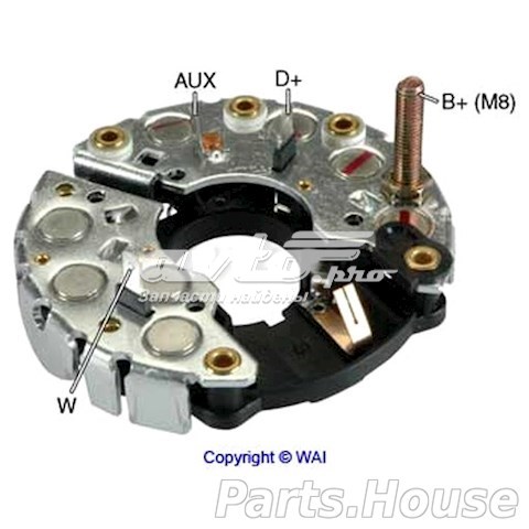 9130086 Volvo Mostek prostowniczy alternatora = Moster diodowy alternatora