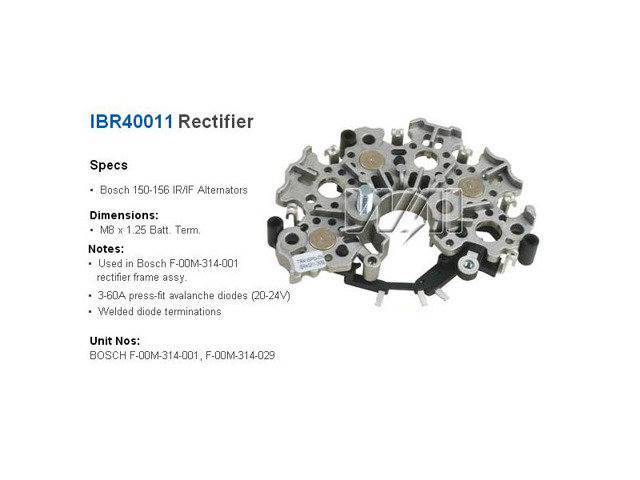 Mostek prostowniczy alternatora = Moster diodowy alternatora Transpo IBR40011