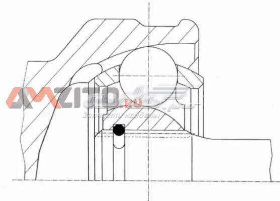 Do koszyka 303995 GKN-Spidan Przegub homokinetyczny przedni zewnętrzny