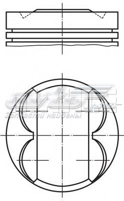 Do koszyka 011PI00105002 Mahle Original Tłok, komplet na 1 cylinder, 2. naprawa (+0,50)