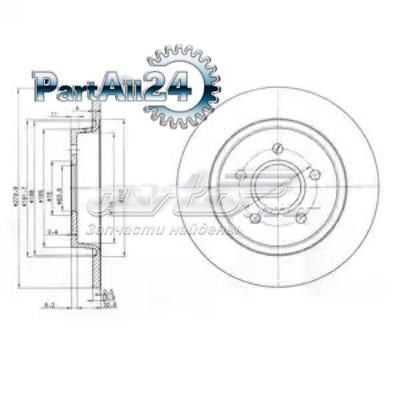 BG3897C Delphi tarcza hamulcowa tylna