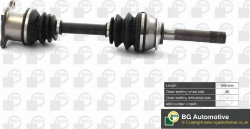 Do koszyka DS6100R BGA Półoś napędowa przednia prawa
