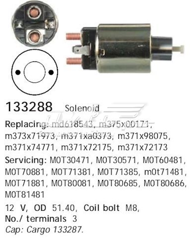 M1T61181 Mitsubishi rozrusznik