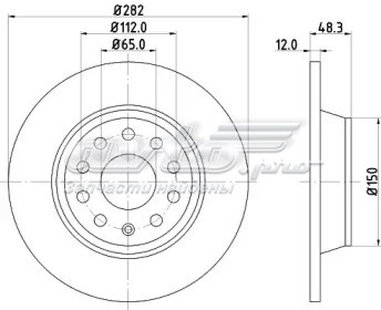 23-0852C Metelli tarcza hamulcowa tylna