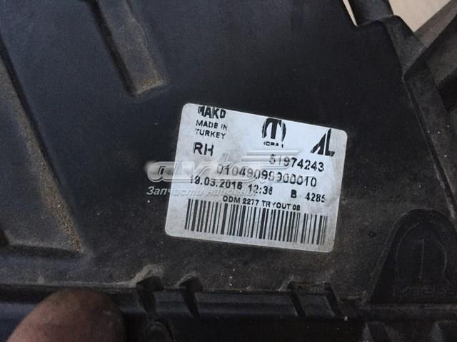 Reflektor prawy 51974243 Fiat/Alfa/Lancia
