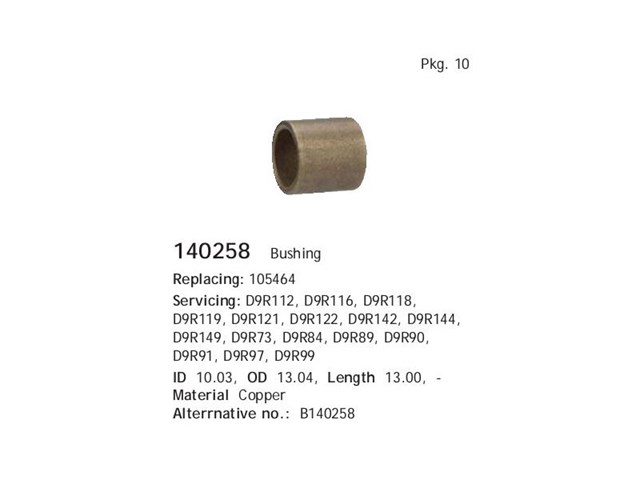 Tuleja rozrusznika 140258 Cargo