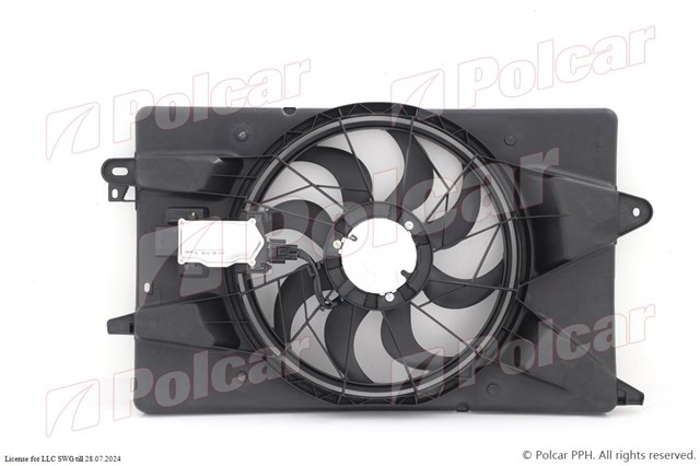 Wentylator elektryczny układu chłodzenia kompletny (silnik+wirnik) 34X223W3 Polcar