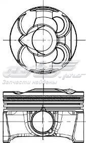 Tłok, komplet do jednego cylindru, STD 8744480000 Nural