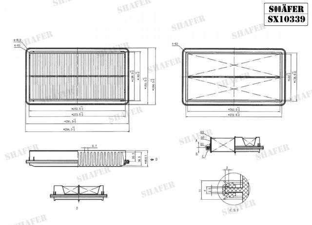 SX10339 Shafer Filtr powietrza
