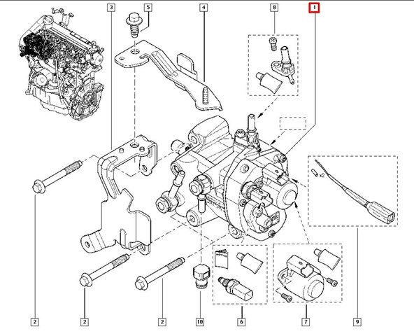 Pompa wtryskowa wysokiego ciśnienia Renault (RVI) 167000741R cena, od 528,67 USD