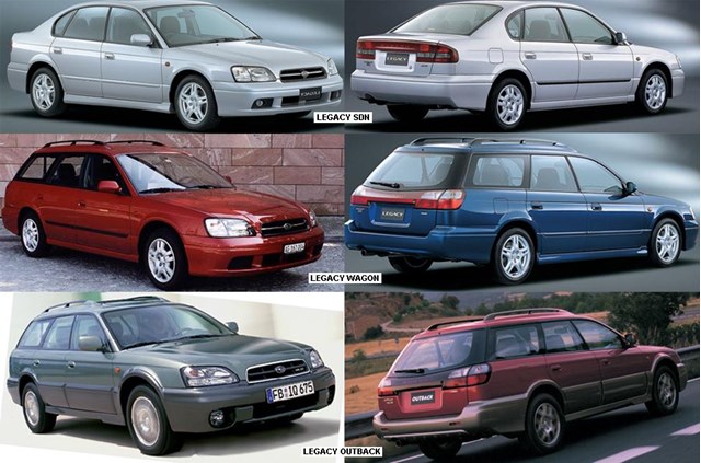 Lusterko wsteczne prawe Subaru Legacy III sedana (BE, BH) (1998 - 2003) cena, od 65,39 USD