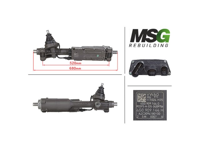AU402NL00R MSG Rebuilding Listwa kierownicza (maglownica)