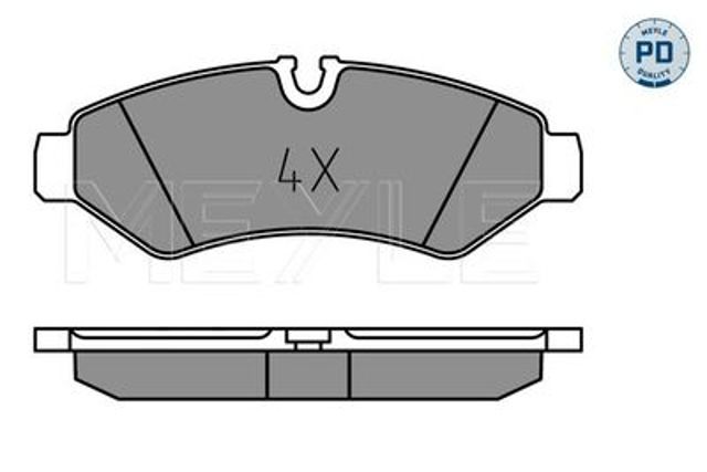 0252074720PD Meyle okładziny (klocki do hamulców tarczowych tylne)
