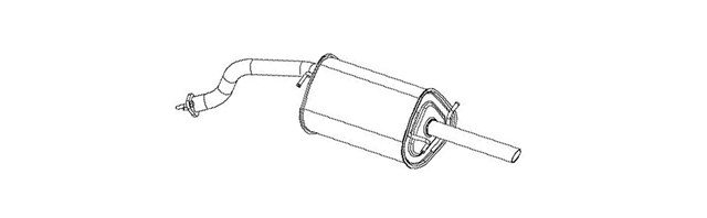 Do koszyka 279663 Bosal Tłumik, tylna część