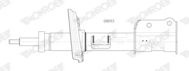 Amortyzator przedni prawy 68257664AB Chrysler