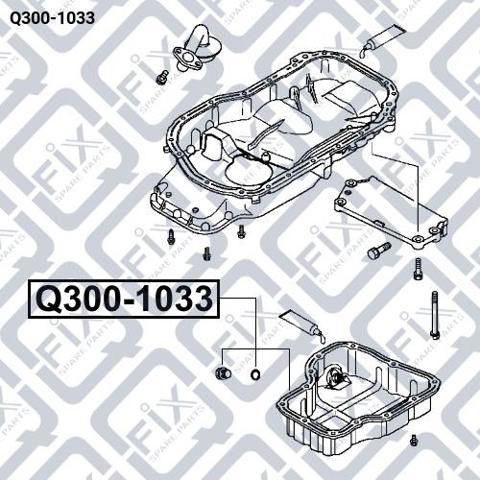 Q3001033 Q-fix Miska olejowa silnika