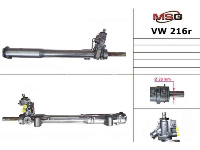 Listwa kierownicza (maglownica) VW215R MSG Rebuilding