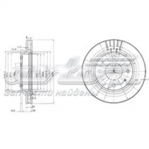 BG3750 Delphi tarcza hamulcowa przednia