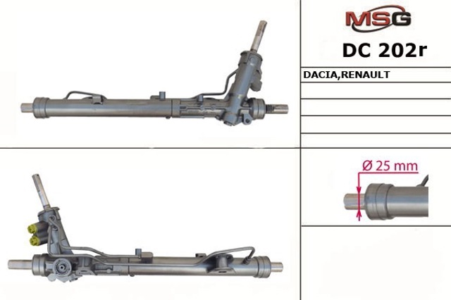 Do koszyka DC202R MSG Rebuilding Listwa kierownicza (maglownica)