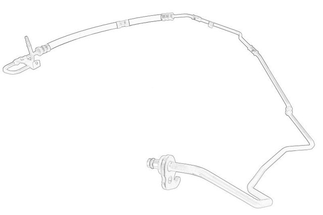 Przewód hydraulicznego układu wspomagania wysokiego ciśnienia, od pompy do maglownicy (mechanizmu) BK213E586CG Ford