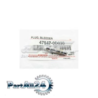 Do koszyka 475470D030 Toyota Odpowietrznik zacisku hamulcowego przedniego