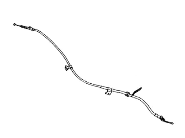 Do koszyka 464300T010 Toyota Linka hamulca ręcznego tylna lewa