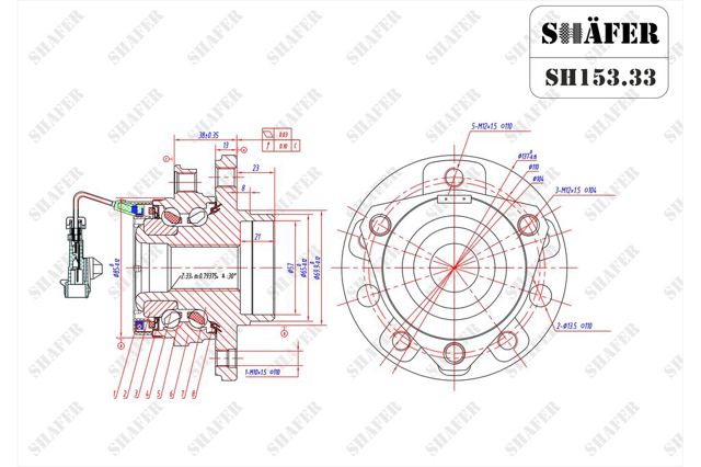 SH15333 Shafer Piasta przednia