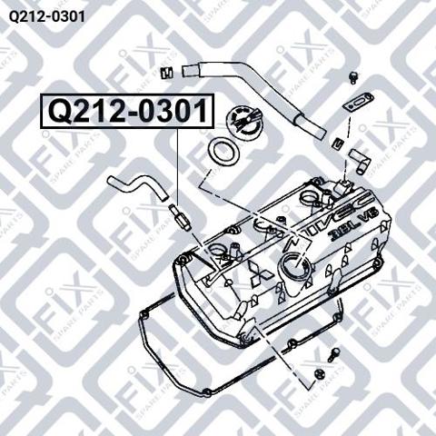 Q2120301 Q-fix Zawór PCV odpowietrzający silnik