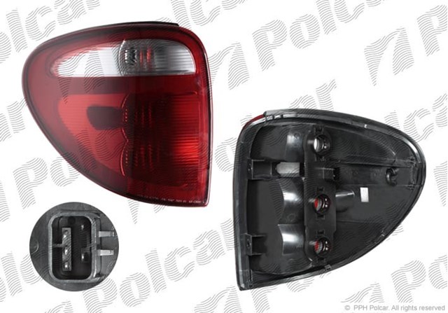 Lampa zespolona tylna lewa do Dodge Caravan  NS