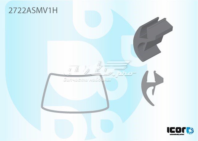 Uszczelka szyby przedniej do Peugeot Boxer II 244