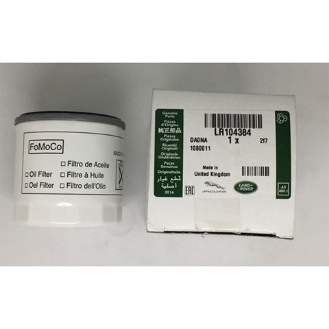 Do koszyka LR104384 Land Rover Filtr oleju