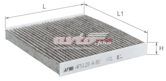 Filtr kabiny Alpha Filter AF5123A cena, od 9,67 USD