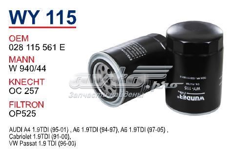 Filtr oleju WY115 Wunder