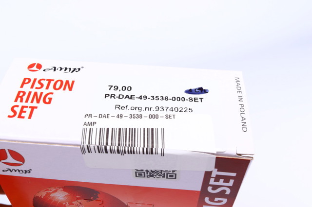PRDAE493538000SET AMP/Paradowscy Zestaw pierścieni tłokowych do silnika, STD