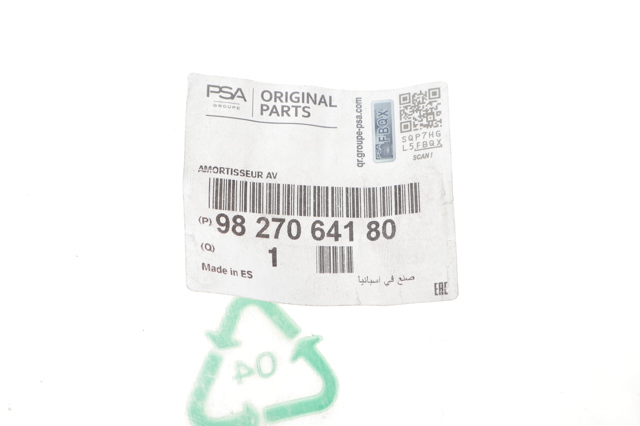 Do koszyka 9827064180 Peugeot/Citroen Amortyzator przedni prawy