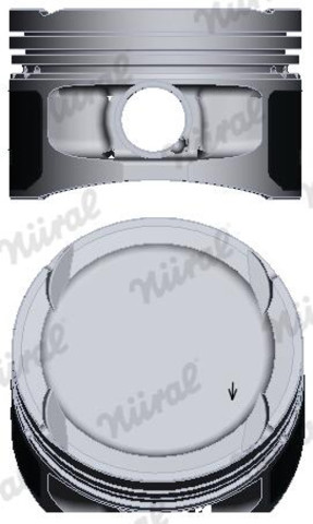 Do koszyka 8744780700 Nural Tłok, komplet na 1 cylinder, 2. naprawa (+0,50)