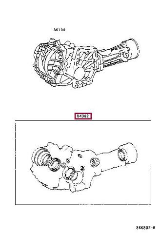 0436248010 Toyota Zestaw naprawczy skrzyni rozdzielczej
