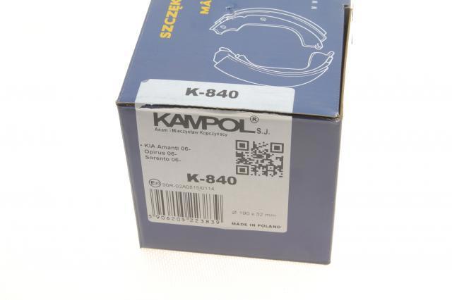 K840 Kampol Klocki hamulca ręcznego