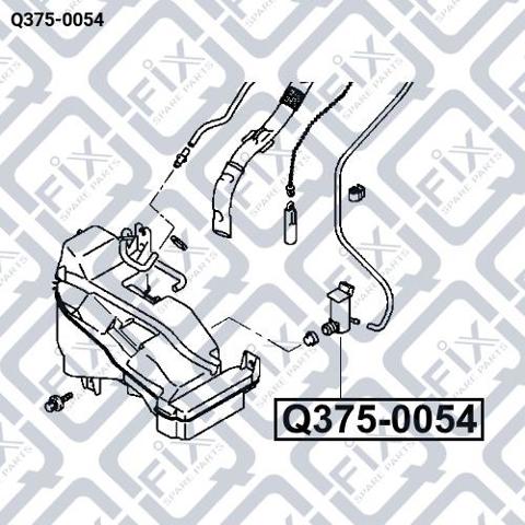 Do koszyka Q3750054 Q-fix Pompka spryskiwacza szyby przedniej