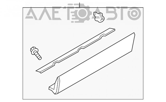 Nakładka na drzwi tylne prawe Mazda TK4851RC0B cena, od 121,23 USD