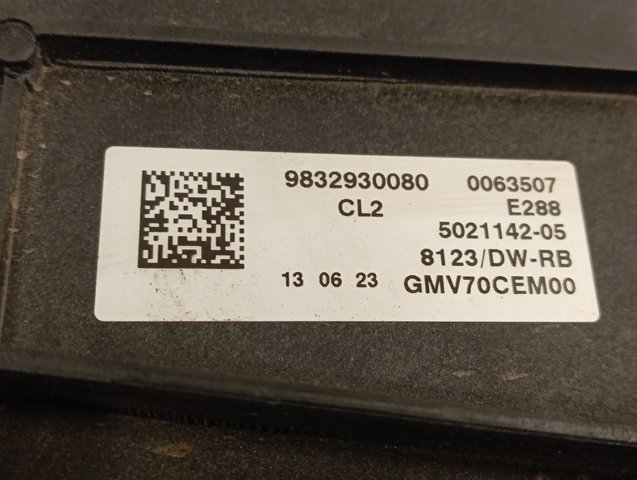 9832930080 Opel Dyfuzor chłodnicy, w komplecie z silnikiem i wirnikiem
