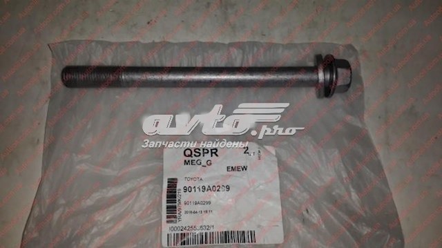90119A0299 Toyota Śruba mocowania wahacza przedniego, dolnego